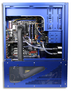 CeBIT 2006 : PC Intel P4 3.8GHz overclocker à 5.46GHz.