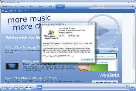  Télécharger Lecteur Windows Media 11 beta