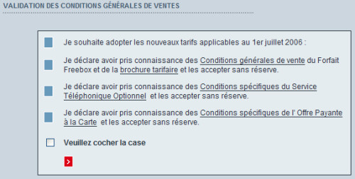   Des nouvelles conditions générales chez Free