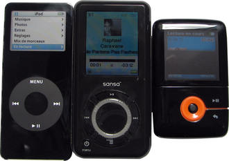   Test Clubic : Comparatif entre les iPod Nano, Sansa e270 et le Zen:V Plus 