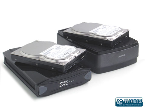 Test : Les boitiers externes Antec MX-1 et le Cooler master Xcraft 360 compatibles eSATA.