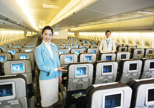  Korean Air, le numéro un sur les classes éco High-tech.