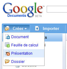 Google Présentations, le Powerpoint en ligne gratuit.