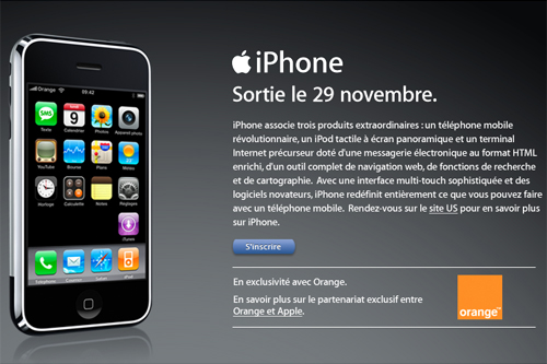 L'iPhone sera vendu en France le 29 novembre à 399 euros. 