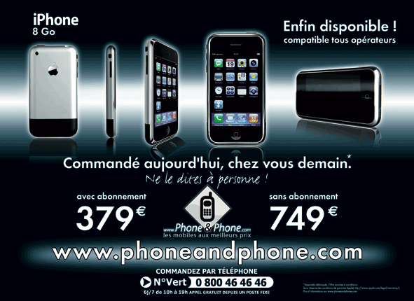  CM Presse : L'Apple iPhone disponible chez PhoneAndPhone.com
