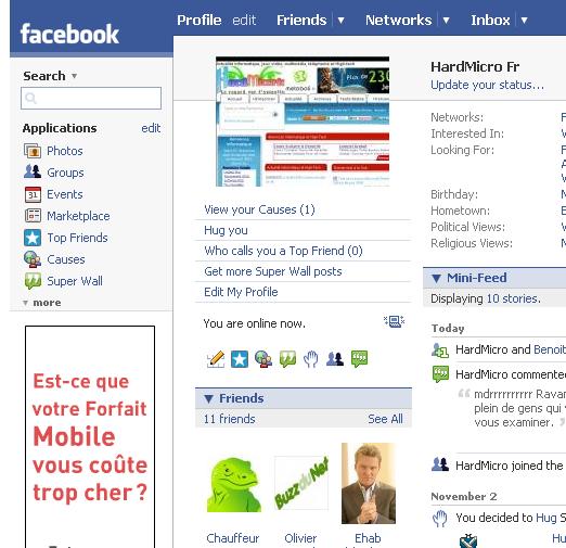 FaceBook, la version française en mars 2008 !! 