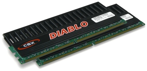 Test du kit de mémoire DDR2 CSX Diablo 2GB-1200MHz 2x1 Go 