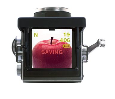 APN Rolleiflex MiniDigi AF 5.0, avec un design très rétro 
