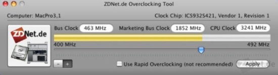 Télécharger ZDNet Clock pour overclocker vos Apple MacBook !! 