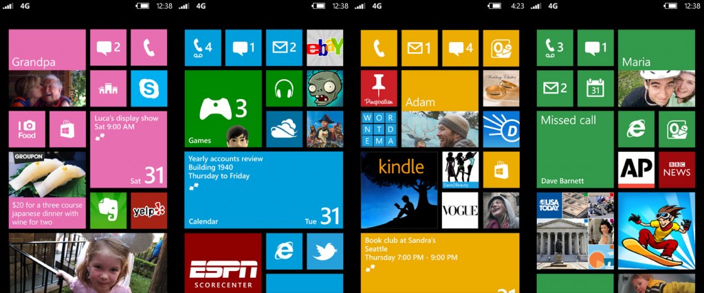 Windows Phone 8 - Ecran Accueil - Personnalisation 01