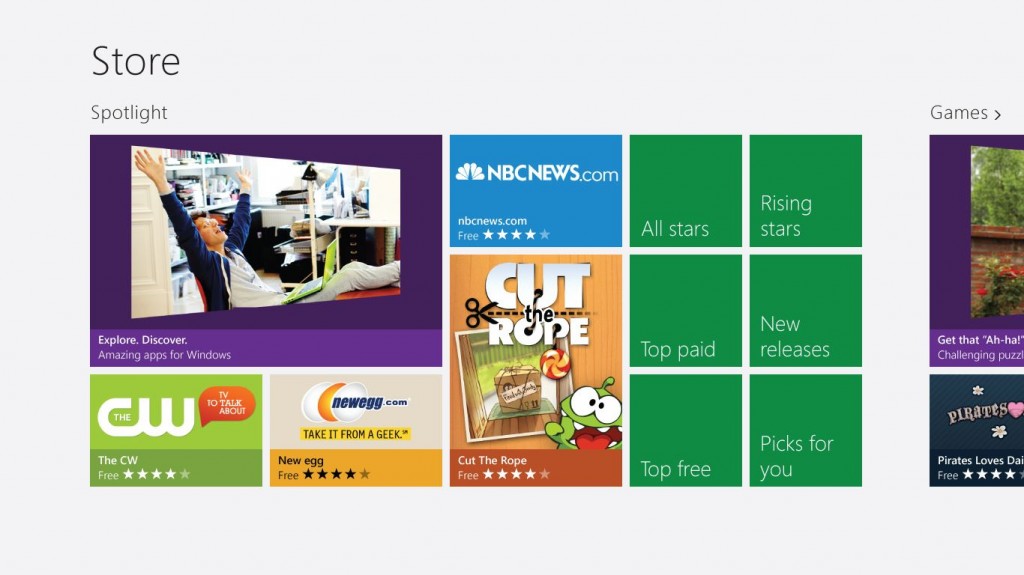 Windows Store - Home Page