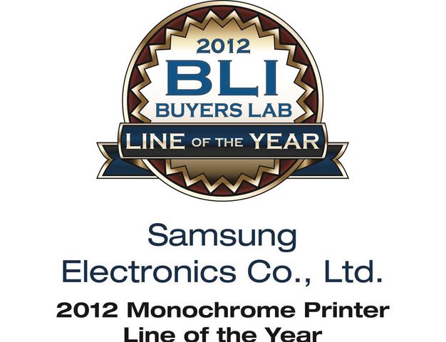 Gamme d'imprimantes monochromes de l'année du Buyers Laboratory LLC (BLI)