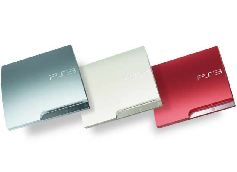 Sony PlayStation 3 - PS3 - Couleurs - Scarlet Red & Classic White & Satin Silver