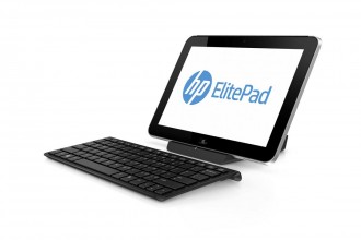 HP ElitePad 900 with Keyboard Left Facing