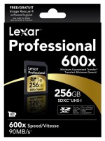 Lexar Professional 600x SDXC UHS-I 256 Go - Paquet