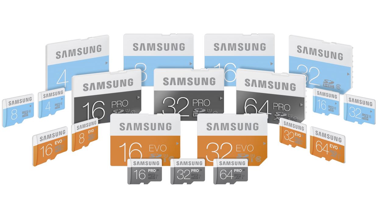 Samsung SD & microSD EVO - PRO Cards