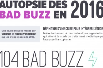 Bad Buzz 2016 - Infographie Visibrain