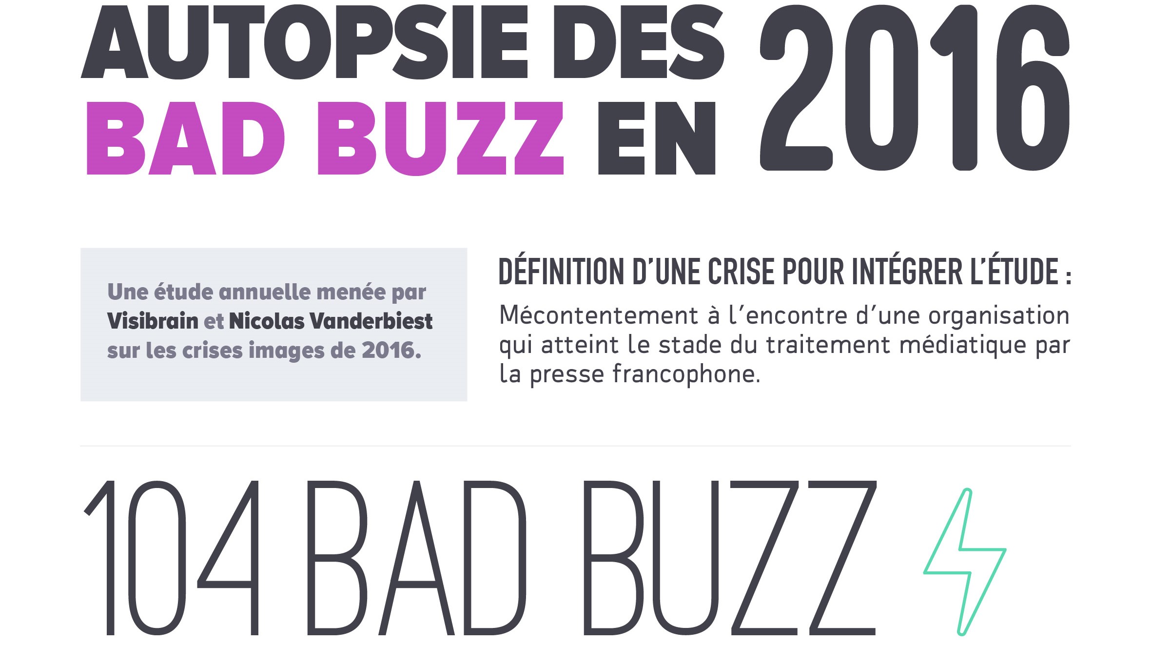 Bad Buzz 2016 - Infographie Visibrain